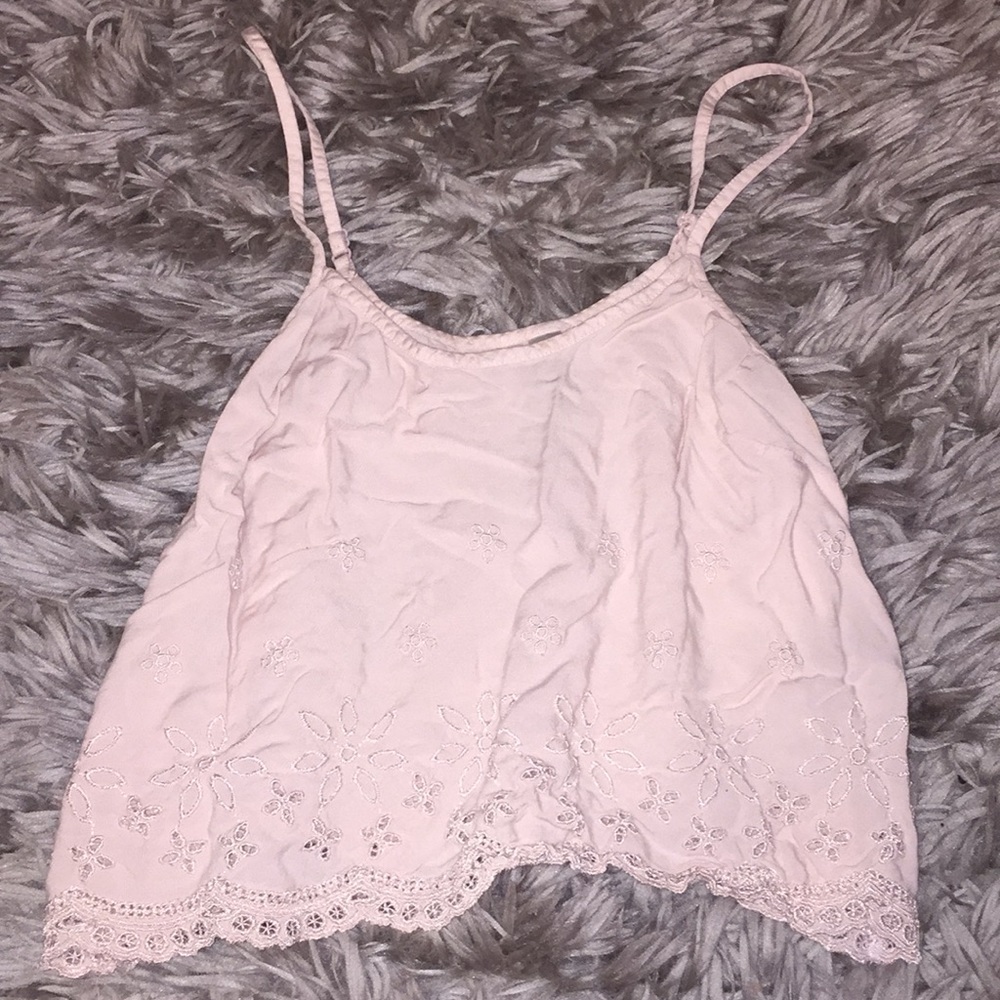 Light pink crop top